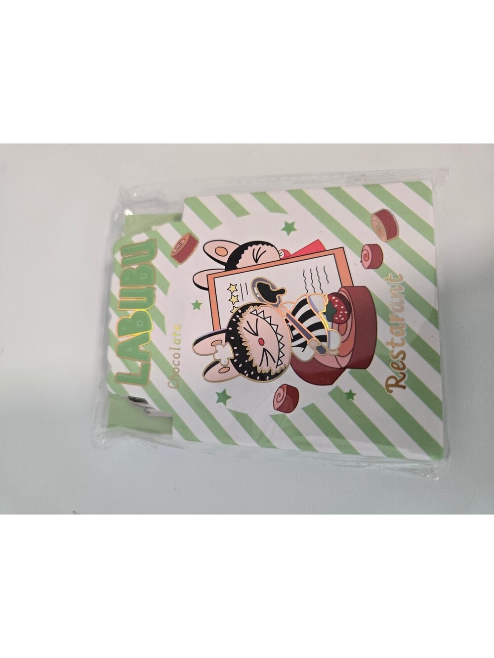 Labubu green clipboard memo pad